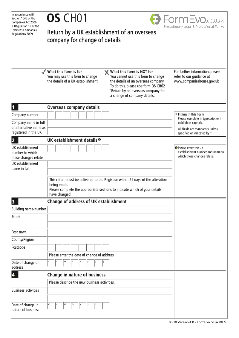 OS CH01 Return by a UK establishment of an overseas company for change of details Section 1046 preview